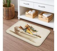 Tapis de bain vintage fantaisie, motif dragon mignon dans la baignoire, absorbant, antidérapant, tapis de bain médiéval en flanelle lavable pour décoration de salle de bain et toilettes, 50,8 x 81,3