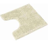 Tapis de bain WohnDirect avec découpe WC PARIS Crème 45 x 45 cm AVEC découpe