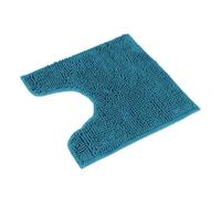 Tapis de bain WohnDirect avec découpe WC PARIS pétrole 45 x 45 cm AVEC découpe