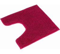 Tapis de bain WohnDirect avec découpe WC PARIS Rose 45 x 45 cm AVEC découpe