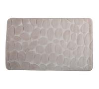 Tapis de bains - Galets - Mousse Beige - 40x60cm MSV