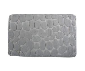 Tapis de bains - Galets - Mousse Gris - 40x60cm MSV