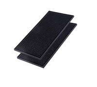 Tapis De Bar À Café En Caoutchouc Anti-dérapant PVC Tapis D'égouttement Imperméable Drain Cuisine Napperon Accessoires Barista(30X45cm 2pcs)