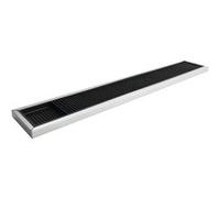 Tapis de Bar en Caoutchouc avec Cadre en Acier Inoxydable Beaumont 600 x 100 mm - Matériel CHR Pro - Acier inoxydable