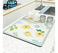 Tapis de Bar pour Plan de Travail, Tapis de Bar à café et Set Table for comptoirs Cuisine, éviers, réfrigérateur, Plusieurs Tailles(A Style,40 * 50cm)