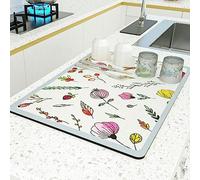 Tapis de Bar pour Plan de Travail, Tapis de Bar à café et Set Table for comptoirs Cuisine, éviers, réfrigérateur, Plusieurs Tailles(C Style,40 * 50cm)