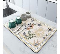 Tapis de Bar pour Plan de Travail, Tapis de déversement Service Bar cafetière Tailles Multiples Styles for Les comptoirs Cuisine(R Style,Width40*length50cm)