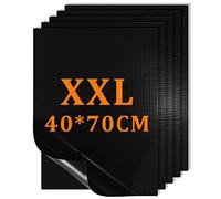 Tapis de Barbecue 40x70cm Lot de 5, Antiadhésif Réutilisable Résistant à la Chaleur Lavable au Lave-vaisselle, pour Barbecue Gaz Charbon Électrique