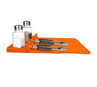 Tapis de barbecue en silicone | Spatule en silicone Accessoires de barbecue, facile à nettoyer, multifonctionnel résistant à la chaleur, plateau d'étagère latérale pour barbecue extérieur comptoir de