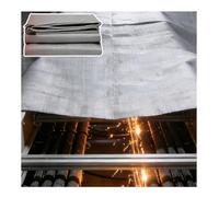 Tapis de barbecue en vinyle résistant à la chaleur résistant à la chaleur pour une utilisation en extérieur, idéal pour les fumoirs et les foyers