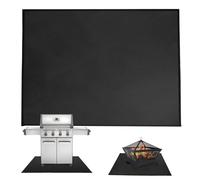 Tapis de barbecue pour terrasse - Protection de terrasse de barbecue d'extérieur | Tapis de barbecue portable | Résistant à la chaleur Tapis antidérapant pour la sécurité des réunions en plein air, la