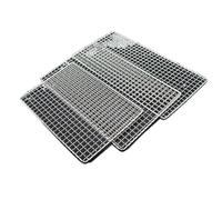 Tapis de barbecue réutilisable - Maille en acier inoxydable 304 pour griller, cuire et cuisiner - Accessoires de barbecue anti-adhésifs Panier de cuisson de poisson 40 x 20 cm