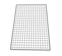 Tapis de barbecue réutilisables en acier inoxydable 304, grille, cuisson, remplacement, accessoire filet Pour Le Camping Et Les Fêtes(40X20CM)