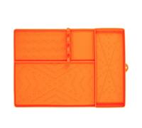 Tapis de barbecue - Tapis de cuisson en silicone 41 cm | Tais d'égouttement résistant à la chaleur avec porte-outils - de barbecue antiadhésif pour grillades en plein air, de cuisson po