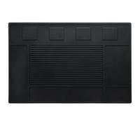 Tapis de barbier antidérapant en PVC avec fentes magnétiques pour outils, coussinet de protection en silicone pour l'organisation de la tondeuse, entretien facile pour salon de coiffure