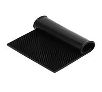 Tapis de Barre épais Napperon en Caoutchouc Antidérapant pour Cuisine Hôtel Restaurant café Noir (Petit Tapis de Bar carré (30 * 15CM))