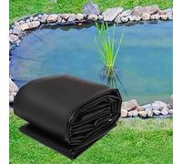 Tapis de bassin flexible noir de 5 mm en polyéthylène haute densité durable EasyCut sous-couche pour poissons ou étangs koï, cascades, fontaines, piscines de jardin (6 x 12 m)