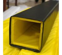 Tapis de bâton de basket-ball, rembourrage en PVC résistant aux intempéries, hauteur de 183 cm, barrière anti-collision en mousse EPE pour bâtons de 12,7 x 12,7 cm, 15,2 x 15,2 cm, 18,8 x 17,8