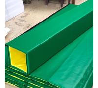 Tapis de bâton de basket-ball, rembourrage en PVC résistant aux intempéries, hauteur de 183 cm, barrière anti-collision en mousse EPE pour bâtons de 12,7 x 12,7 cm, 15,2 x 15,2 cm, 18,8 x 17,8