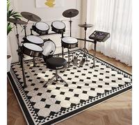 Tapis de Batterie 160 x 140 cm - Antidérapant et Insonorisant pour Performance Stable - Idéal pour Enfants et Mini Kits de Batterie - Cadeau pour Caisse Claire