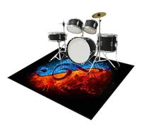 Tapis de Batterie Acoustique Insonorisant - Tapis pour Batterie et Percussions - Tapis de Tambour - Tapis pour Batterie Electronique - Anti Bruit Tapis de Batterie - Tapis Antidérapant 200 x 180 cm