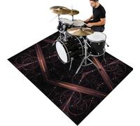 Tapis de Batterie Acoustique Insonorisant | Tapis pour Batterie et Percussions | Tapis de Tambour | Tapis pour Batterie Electronique | Anti Bruit Tapis de Batterie | Tambour Tapis 140 x 120 cm
