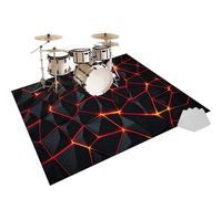 Tapis de Batterie Acoustique Tapis de Tambour, Tapis Professionnel de Jazz, Tapis Batterie électronique, Tapis Batterie pour Grosse Caisse Claire et Autres Instruments de Musique 130 x 100 cm