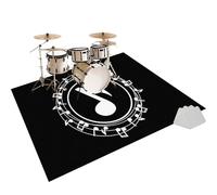 Tapis de Batterie Acoustique Tapis de Tambour, Tapis Professionnel de Jazz, Tapis Batterie électronique, Tapis Batterie pour Grosse Caisse Claire et Autres Instruments de Musique 200 x 160 cm