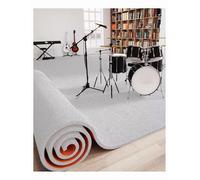 Tapis De Batterie Anti-Bruit, Tapis De Couloir D'entrée De Couloir De Décoration Intérieure(Milk,130x130cm/51.2x51.2in)