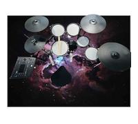 Tapis de Batterie électronique Tapis Batterie Acoustique Insonorisant Tapis de Tambour Insonorisé Moquette Antidérapant Accessoires de Batterie Instruments de Musique Tapis de Sol 120 x 70 cm