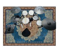 Tapis de Batterie électronique, Tapis Batterie Acoustique Insonorisant, Tapis de Tambour Insonorisé, Tapis Antidérapant pour Batterie Tapis de Protection Pour Accessoires de Percussion 120 x 100 cm