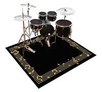 Tapis de batterie insonorisé à tambour tapis de batterie 120 x 80 cm tapis pour piles électroniques caisse claire acoustique Snare Drum Instruments de musique Tapis antidérapant pour batterie