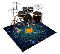 Tapis de batterie insonorisé à tambour tapis de batterie 120 x 80 cm tapis pour piles électroniques caisse claire acoustique Snare Drum Instruments de musique Tapis antidérapant pour batterie