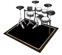 Tapis de batterie professionnel tapis de batterie insonorisé pour piles électroniques pour caisse claire acoustique Snare Drum Grancase Instruments de musique Couverture antidérapante 120 x 70 cm