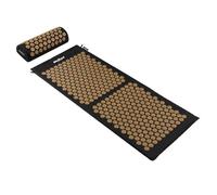 Tapis de bien-être à picots pour l'acupression avec coussin 110 x 42 cm XL picots dorés Rebel Active
