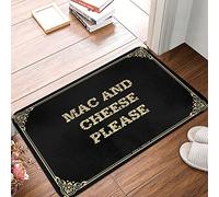 Tapis de bienvenue antidérapant pour Mac et fromage
