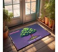 Tapis de bienvenue automne Berlin's Night : un conte d'arbre serein paillasson de bienvenue tapis de bienvenue tapis de bienvenue tapis d'automne pour porte d'entrée (50 x 80 cm)