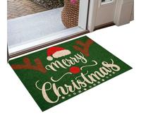 Tapis de bienvenue de Noël antidérapant et absorbant pour l'hiver | Décorations de porte Merry Christmas pour fête de Thanksgiving, bureau, maison, chambre, jardin, école, dortoir