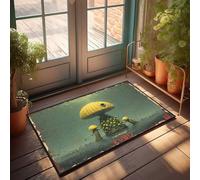 Tapis de bienvenue en plein air Kubo et les deux cordes : une aventure fantaisiste - Décoration de chambre pour homme avec dictons amusants (40 x 60 cm)