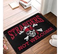 Tapis de bienvenue en plein air pour la porte d'entrée des étrangers pas bienvenue paillasson cadeau mari drôle entrée paillasson (taille : 40 x 60 cm)