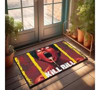 Tapis de bienvenue extérieur automne Bloodthirsty Chaos: The Fiery Saga Of Kill Bill Unleashed! Paillasson Shoes Here Paillasson intérieur (50 x 80 cm)