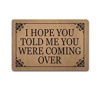 Tapis De Bienvenue Facile À Nettoyer Tapis Entree J'Espère Que Tu M'As Dit Que Tu Venais. Lavable Tapi De Sol D'Intérieur pour Déco Entrée Terrasse 40X60Cm