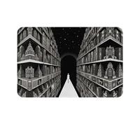 Tapis de bienvenue imprimé Illustration Dream - 40,6 x 61 cm - Tapis absorbant pour porte de salle de bain et cuisine