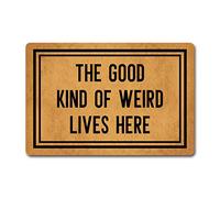 Tapis De Bienvenue Indestructible Tapis Bains L'Étrangeté Positive VIT Ici Lavable Tapi De Douche pour Déco Salle De Bain Cuisine 40X60Cm