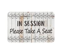 Tapis De Bienvenue Indestructible Tapis De Porte en Séance, Veuillez Prendre Place Anti-Saleté Tapi De Douche pour Entrée Déco Salle De Bain 40X60Cm