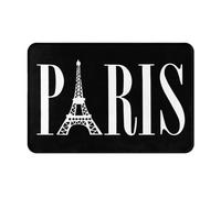 Tapis De Bienvenue Lavable Tapis Bains Tour Eiffel À Paris, France Anti-Saleté Tapi Salle De Bain pour Couloir Cuisine Déco 40X60Cm