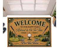 Tapis de bienvenue multi-usages, 40 x 60 cm, grand format amusant, lavable | Paillasson de bienvenue pour salon, entrée, porche, ferme, appartement, club, fête, pendaison de crémaillère