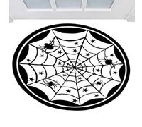 Tapis de bienvenue pour Halloween, tapis de bienvenue extérieur - Tapis rond pour Halloween Tapis d'extérieur pour Halloween - Tapis de bienvenue réutilisable extérieur, pour