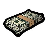 Tapis de billet de 100 dollars 20x32 '' Chapine d'argent charmant et confortable avec un tapis d'argent de style hip-hop antidérapant avec des bords non-cohésion pour la chambre, le salon et l'é