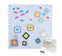 Tapis de blocage pour travaux de tricot, accessoires de projet de crochet, tapis de projet pour travaux de tricot, crochet, artisanat, vêtements, tapis, nappes, dentelle, laine, salle de loisirs